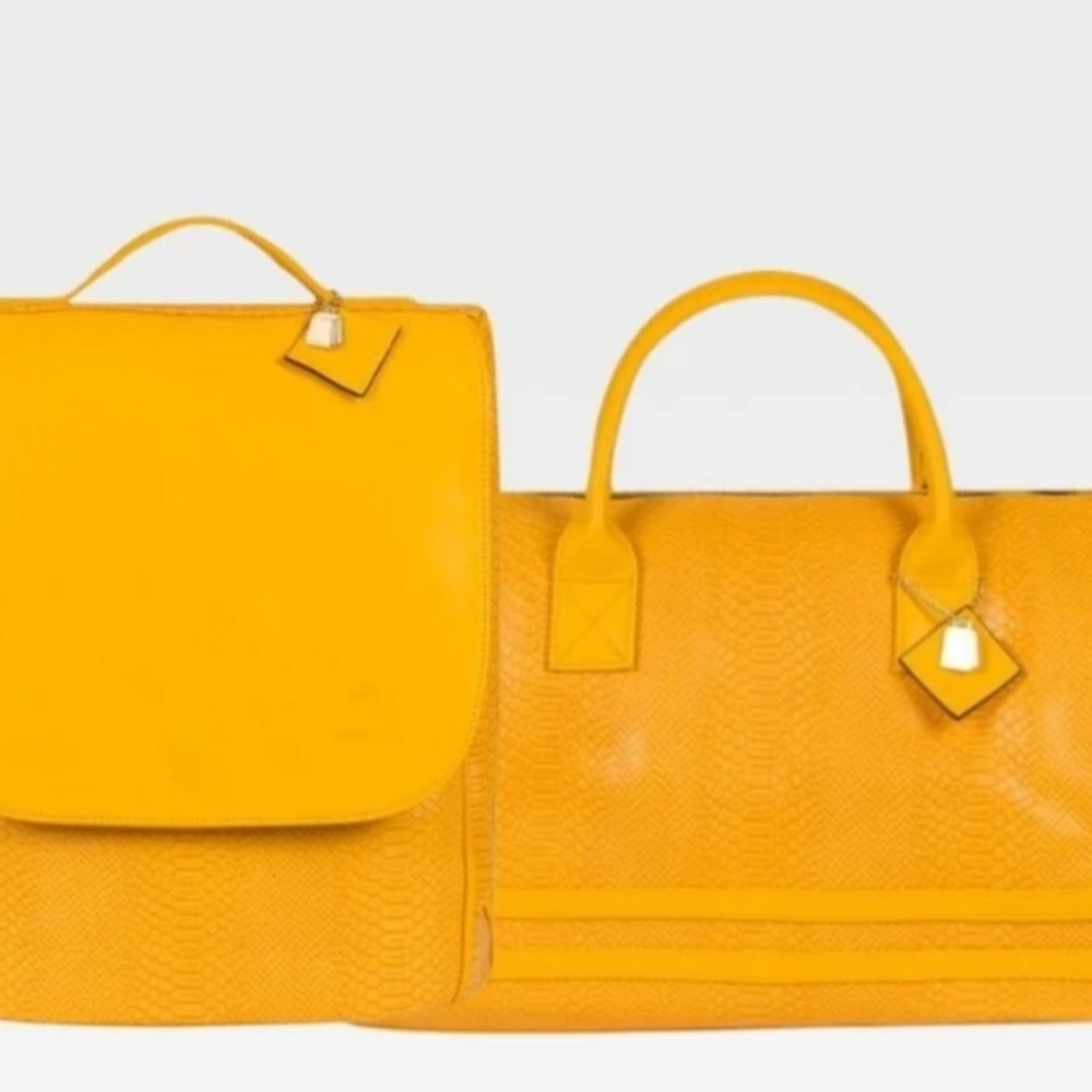 Yellow Designer Women's Bag Set